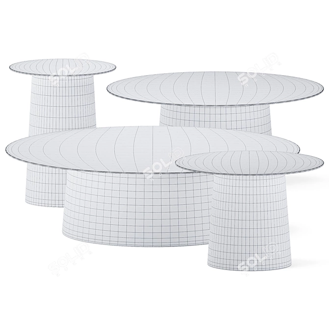 Modern Circula Coffee Tables 3D model image 2