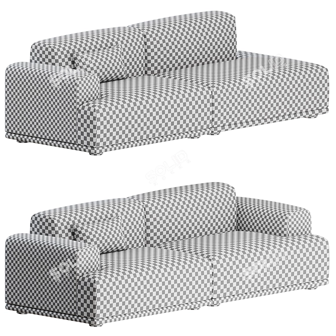 Muuto Connect 2 Seater Sofa 3D model image 2