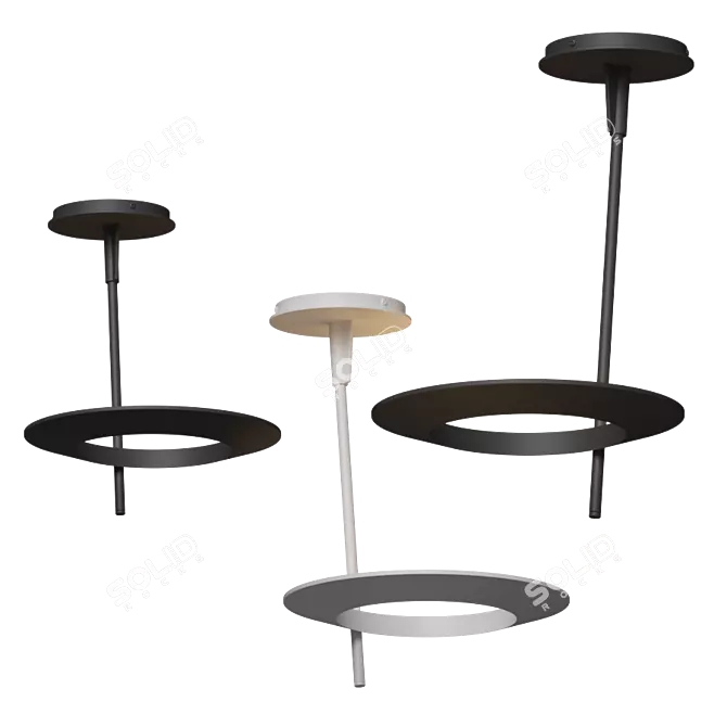 Sonneman Ringlo Pendant - Modern Elegance for Your Home 3D model image 1