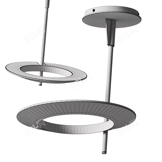Sonneman Ringlo Pendant - Modern Elegance for Your Home 3D model image 5