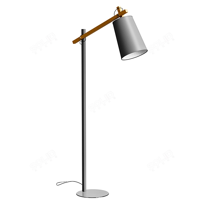 Elegant Gray Jovik Floor Lamp 3D model image 1