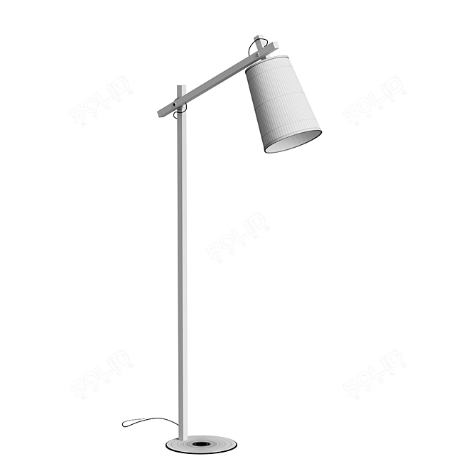 Elegant Gray Jovik Floor Lamp 3D model image 2