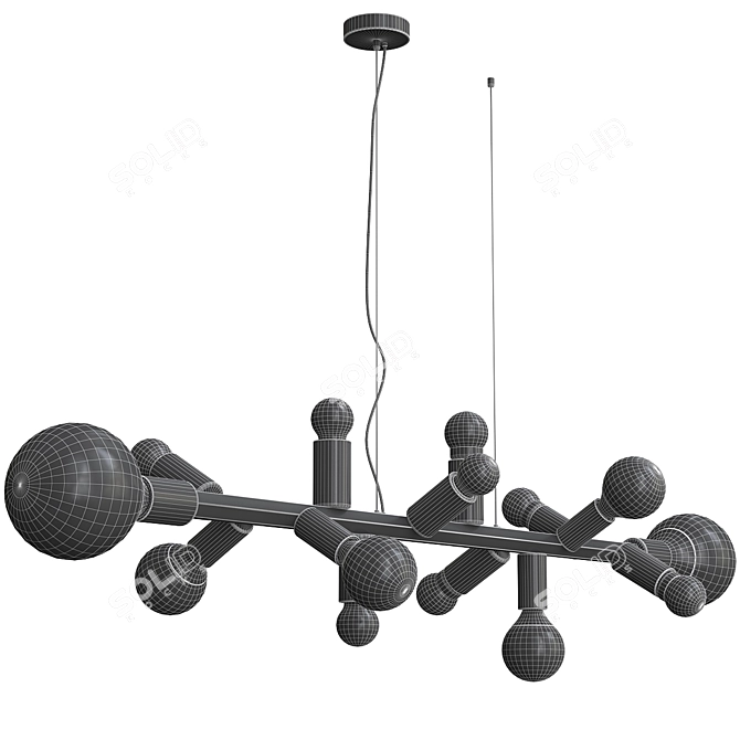 Contemporary Party Hanging Lamp 3D model image 2