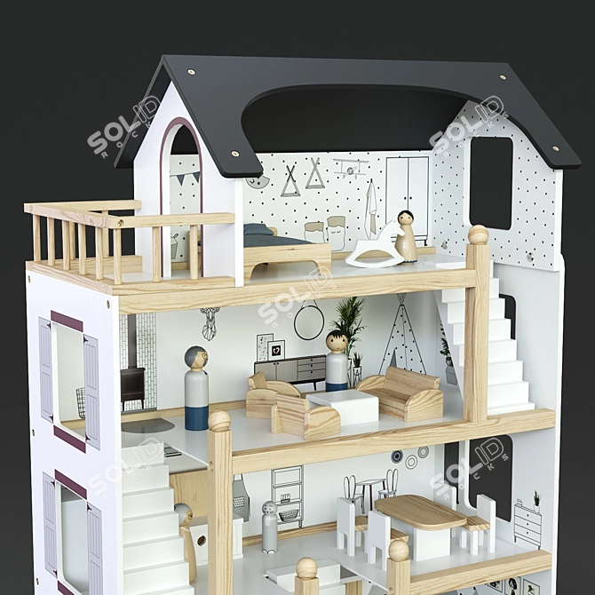 Amelie's Dollhouse - Exquisite Miniature Maison 3D model image 6