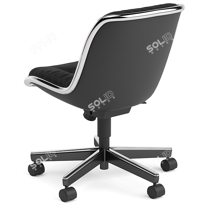 Ergonomic Knoll Pollock Executive Chair 3D model image 2