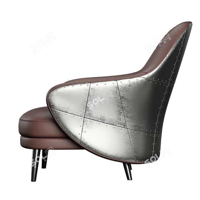 Aviator Gina Chair: Sleek and Stylish 3D model image 3