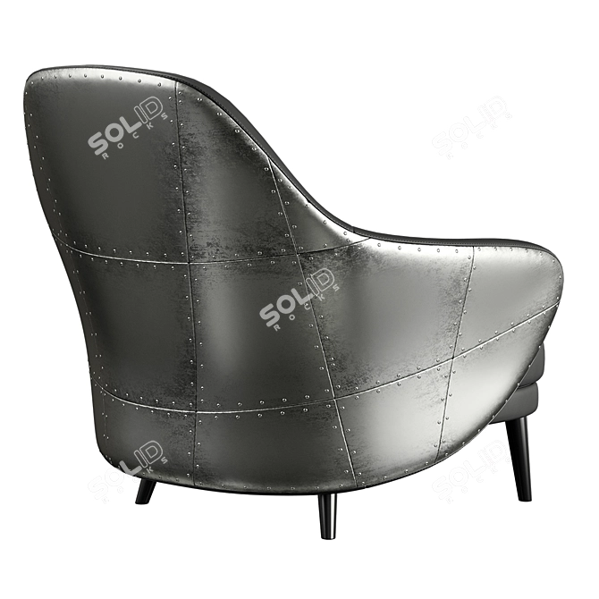 Aviator Gina Chair: Sleek and Stylish 3D model image 4