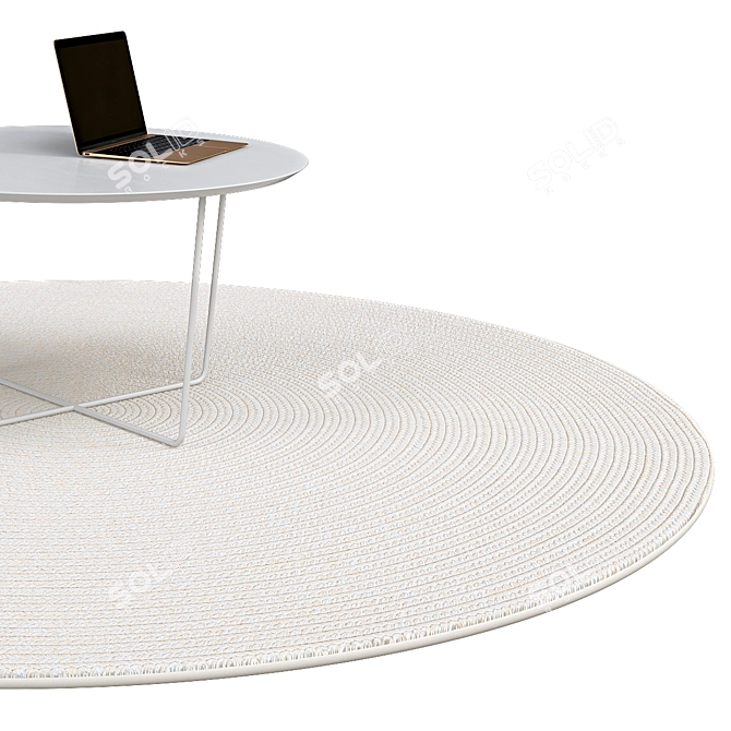 Elegant Circle Rugs | No. 181 3D model image 2