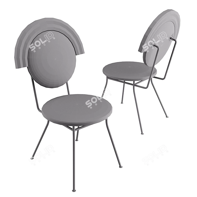 Iris Chair: Modern Elegance for Your Space 3D model image 2