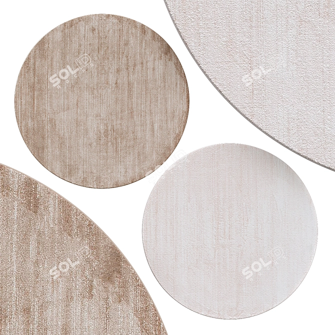 Stylish Circle Rugs | No. 183 3D model image 1