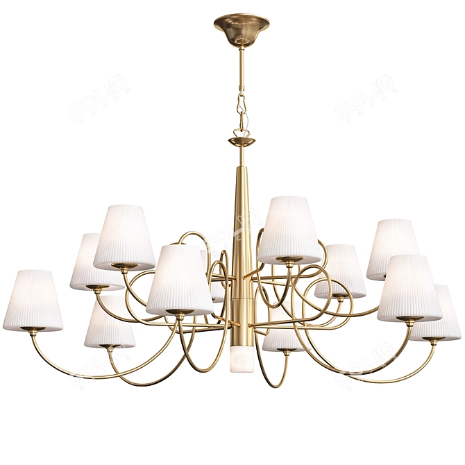 Elegant Lightstar Vortico Chandelier 3D model image 1