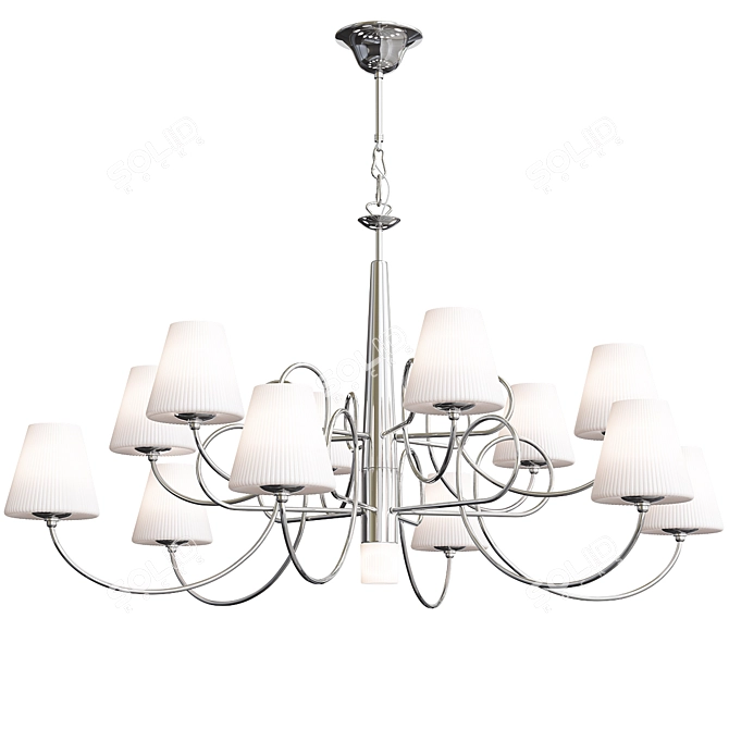 Elegant Lightstar Vortico Chandelier 3D model image 2