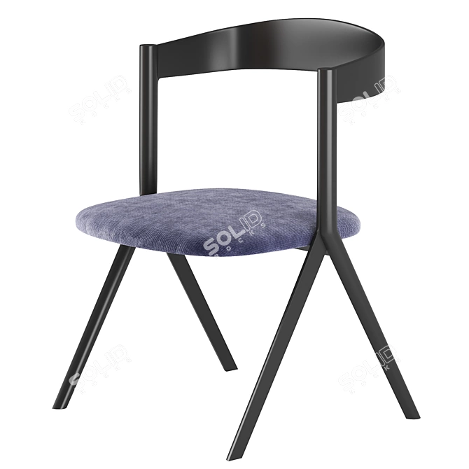 Modern Diverge Chair 3D model image 1