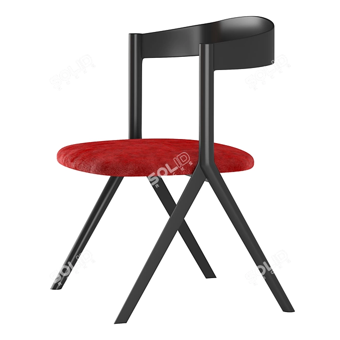 Modern Diverge Chair 3D model image 2