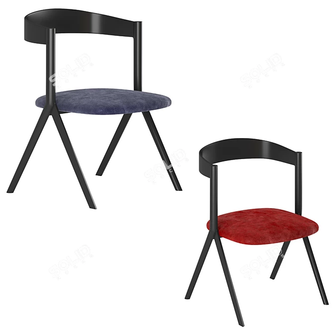 Modern Diverge Chair 3D model image 3