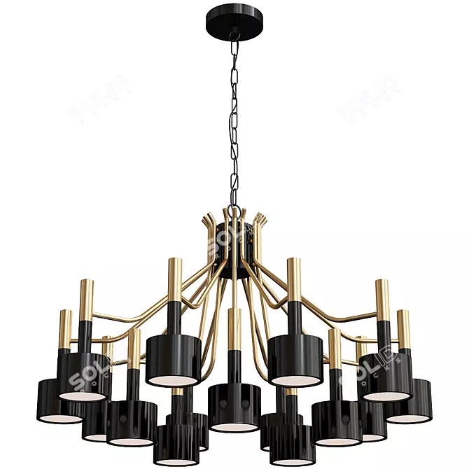 Elegant BLS 14479 Ella Chandelier 3D model image 1