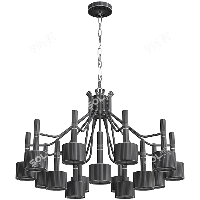 Elegant BLS 14479 Ella Chandelier 3D model image 2