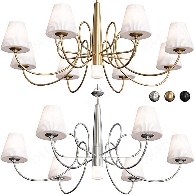 Lightstar Vortico Pendant Light Set - Enhance Your Space 3D model image 1