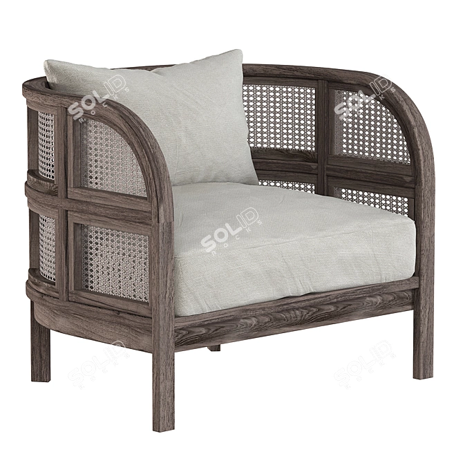 Cozy Union Nest Chair 3D model image 1