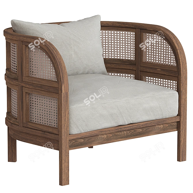 Cozy Union Nest Chair 3D model image 2