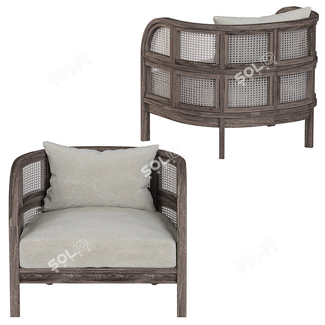 Cozy Union Nest Chair 3D model image 3