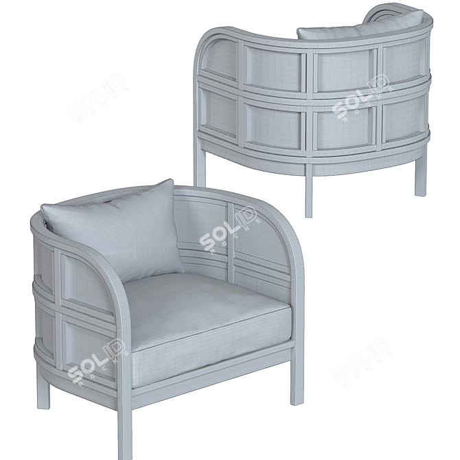 Cozy Union Nest Chair 3D model image 5