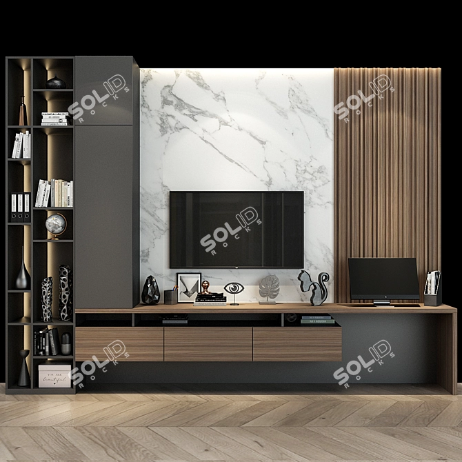 Modern Cabinet Furniture 0121 3D model image 1