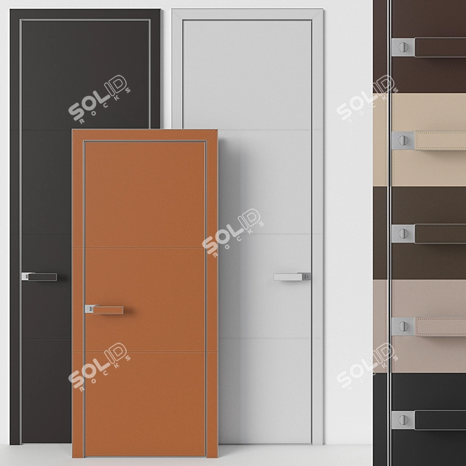 Modern Door Collection: Rimadesio Luxor 3D model image 5