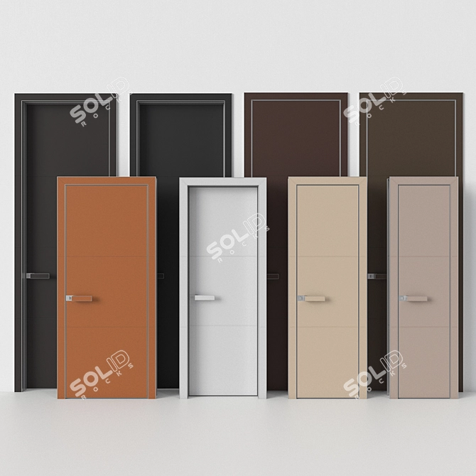 Modern Door Collection: Rimadesio Luxor 3D model image 6