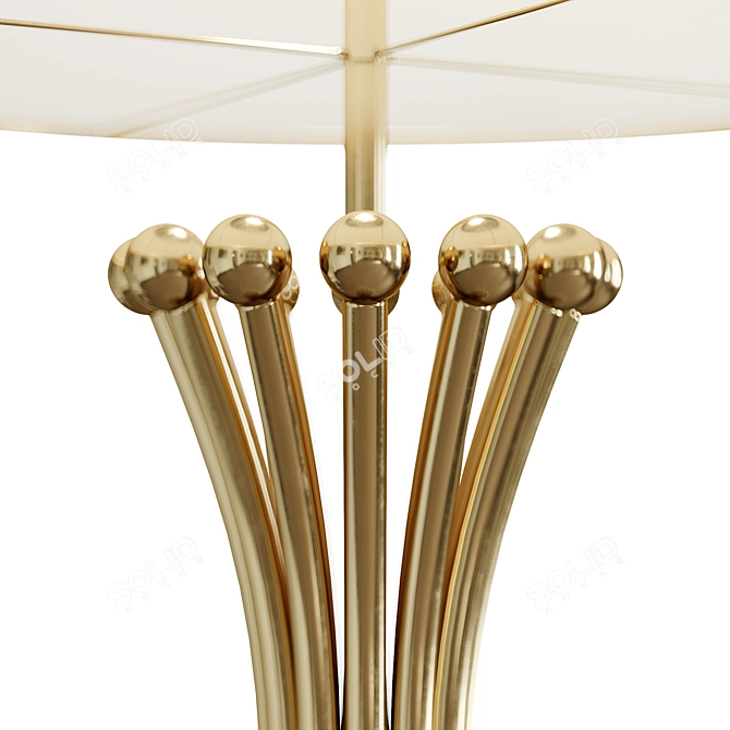 Elegant Biarritz Table Lamp: Illuminate with French-inspired Style! 3D model image 3