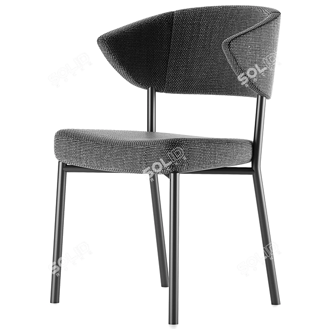 ErgoMax Modern Chair 3D model image 1