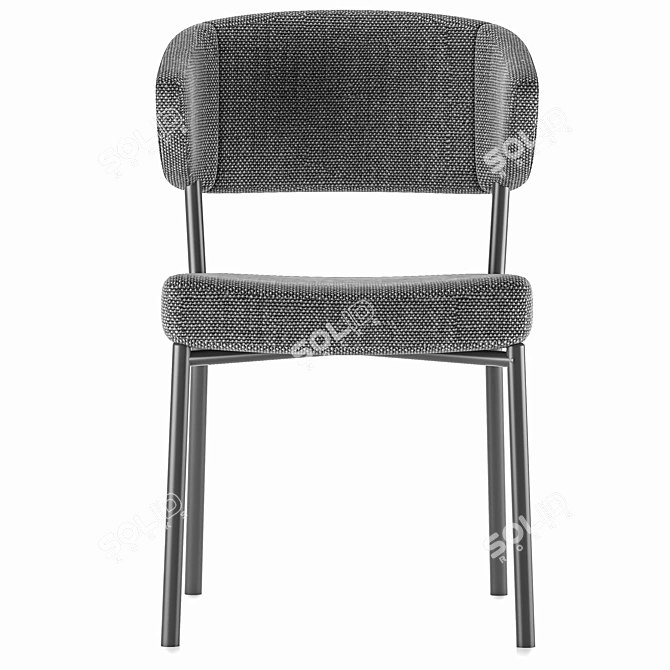 ErgoMax Modern Chair 3D model image 2