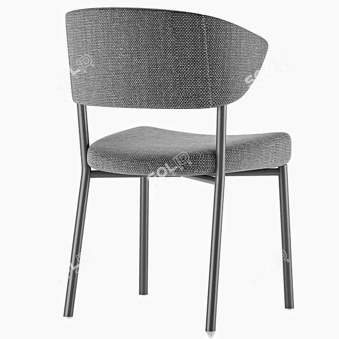 ErgoMax Modern Chair 3D model image 3