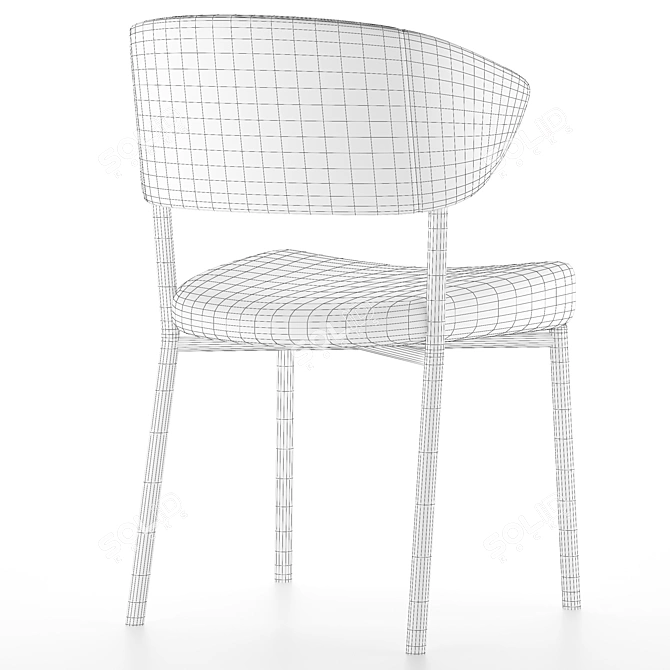 ErgoMax Modern Chair 3D model image 4