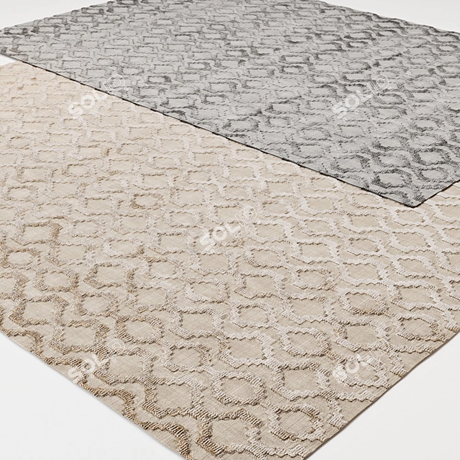 Artisan Chain Taupe Carpet 3D model image 2