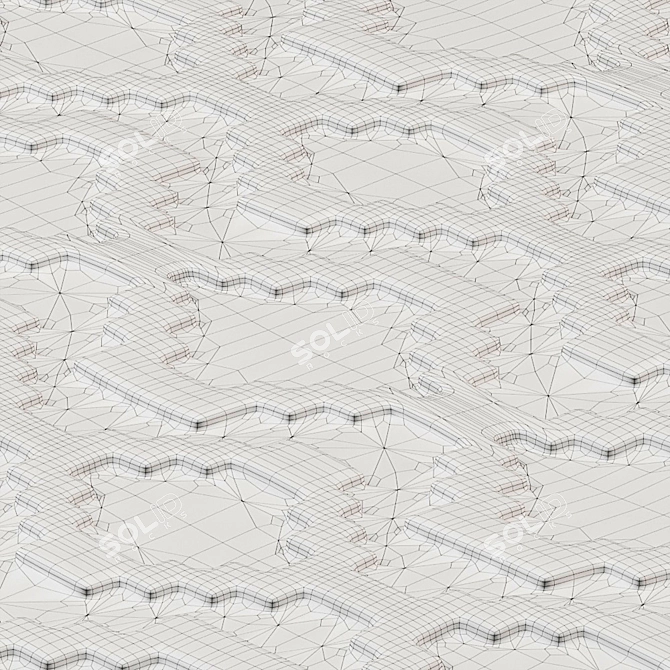 Artisan Chain Taupe Carpet 3D model image 3