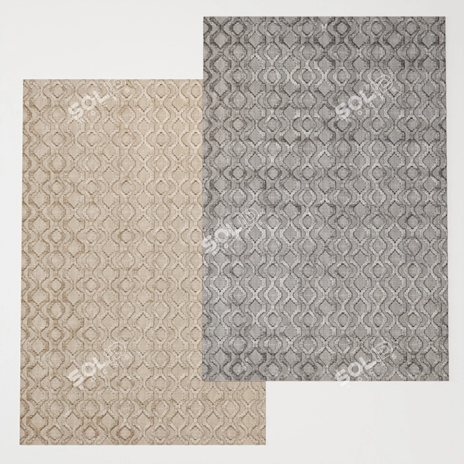 Artisan Chain Taupe Carpet 3D model image 4