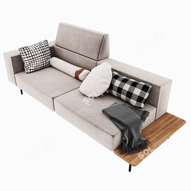 Transformable 3-Seater Sofa 3D model image 2