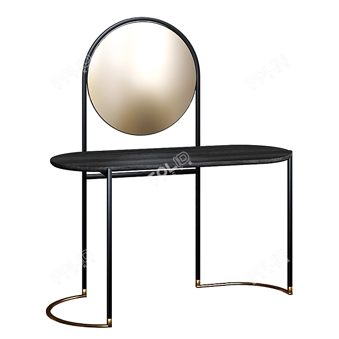 Sleek Style Vanity Set 3D model image 1