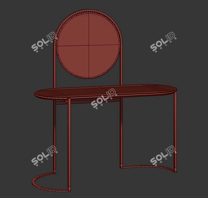 Sleek Style Vanity Set 3D model image 2