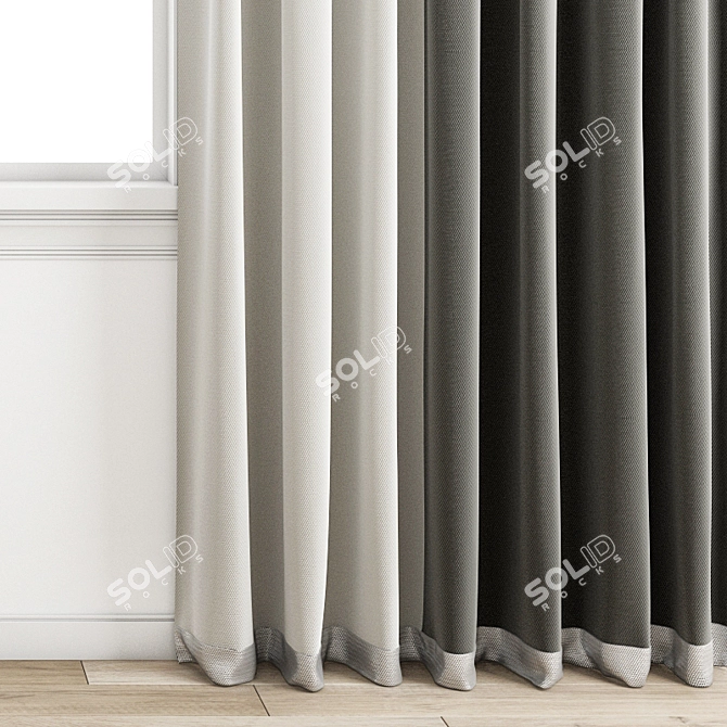 Polygonal Curtain Model 3D model image 4