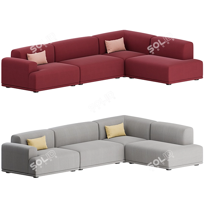 Muuto Connect Corner Sofa - Modern and Stylish 3D model image 1