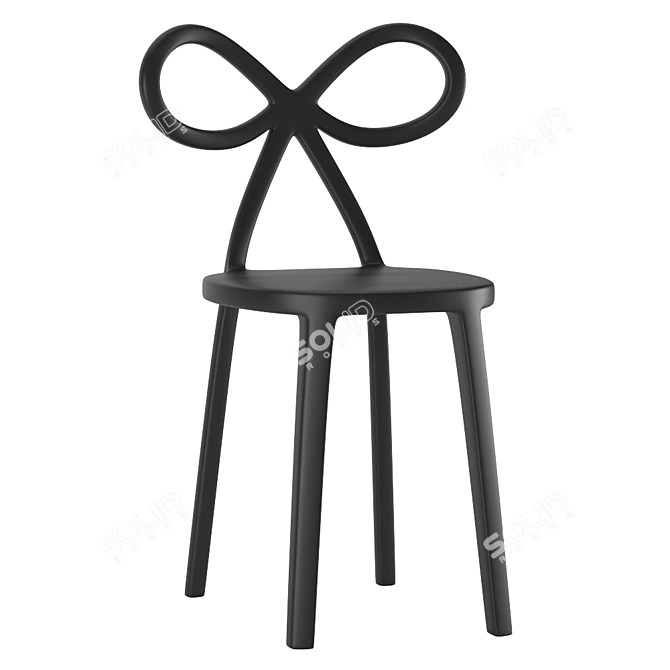 Qeeboo Ribbon Chair: Elegant Design by Nika Zupanc 3D model image 1