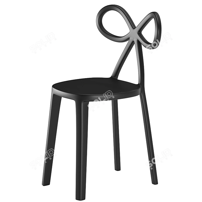 Qeeboo Ribbon Chair: Elegant Design by Nika Zupanc 3D model image 3