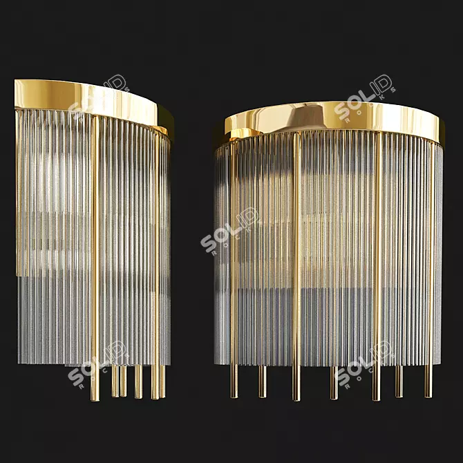 Modern Artistic ABUR WALL Lamp 3D model image 1