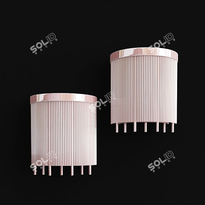 Modern Artistic ABUR WALL Lamp 3D model image 2