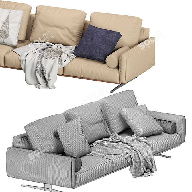 Luxurious Soft Dream Sofa by Flexform 3D model image 12