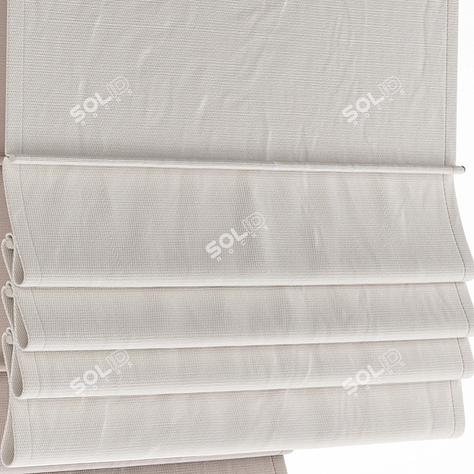 Elegant Roman Shades 3D model image 9