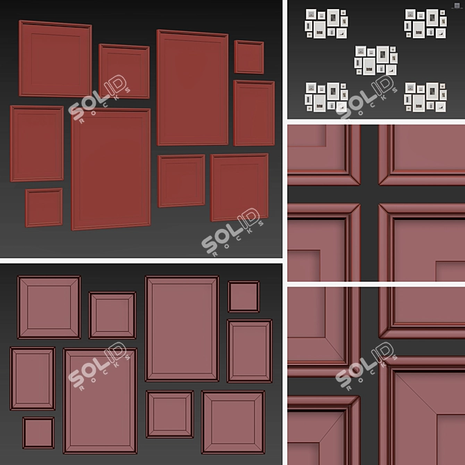 Versatile Frame Collection - Set of 240 3D model image 4