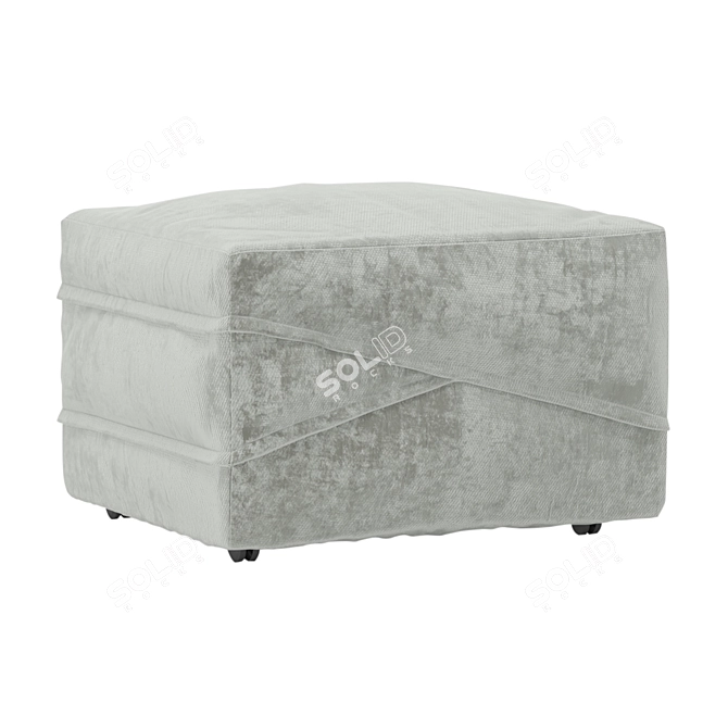 Compact and Stylish Bed-Pouf Set 3D model image 4